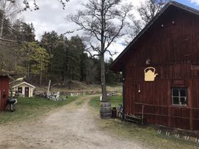Café och bomöjlighet vid Brådtom sluss