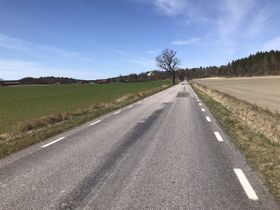 Lång raksträcka mot Stegeborg