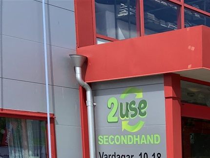 En av secondhand butikerna.